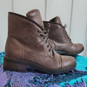 Carlos by Carlos Santana Brown Lace Up Boots